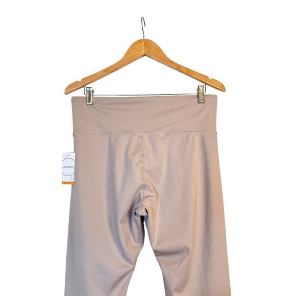 Jockey Women's Sueded Soft High Waisted Interlock 7/8 Leggings Size 14 Taupe NWT - Picture 5 of 8